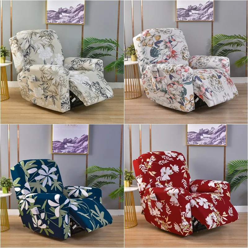 1 Seater Spandex Recliner Sofa Covers Lazy Boy Relax Armchair Cover Elastic Single Sofa