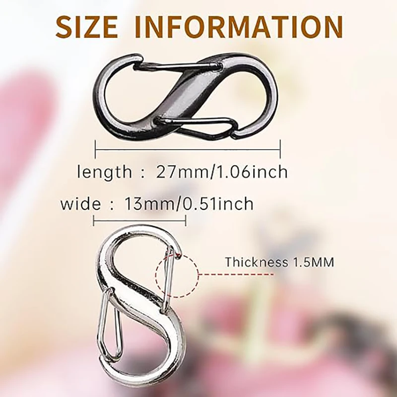 10/5Pcs Zipper Locks Zipper Pull Replacement Clips Anti Theft Double Opening Purse Lock Backpacks Luggage Zipper Puller