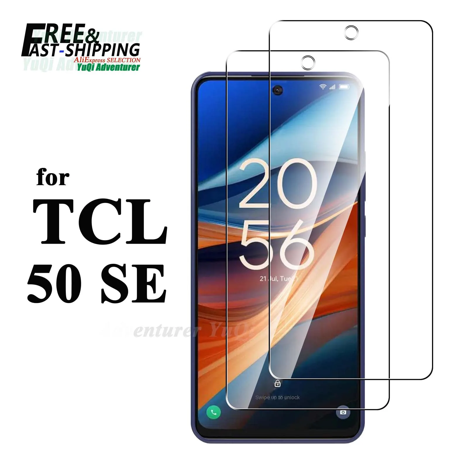 Screen Protector For TCL 50 SE Tempered Glass HD Crystal High Aluminum 9H Case Friendly