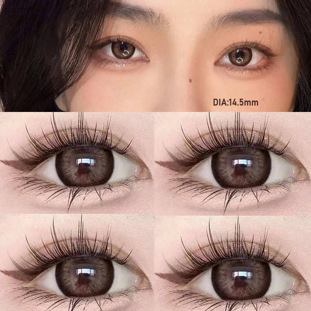Natural Colored Lenses for Eyes withchron baby Black Eyes Contacts Lens Beauty Pupil Yearly Use ping 1 Pair contact lenses