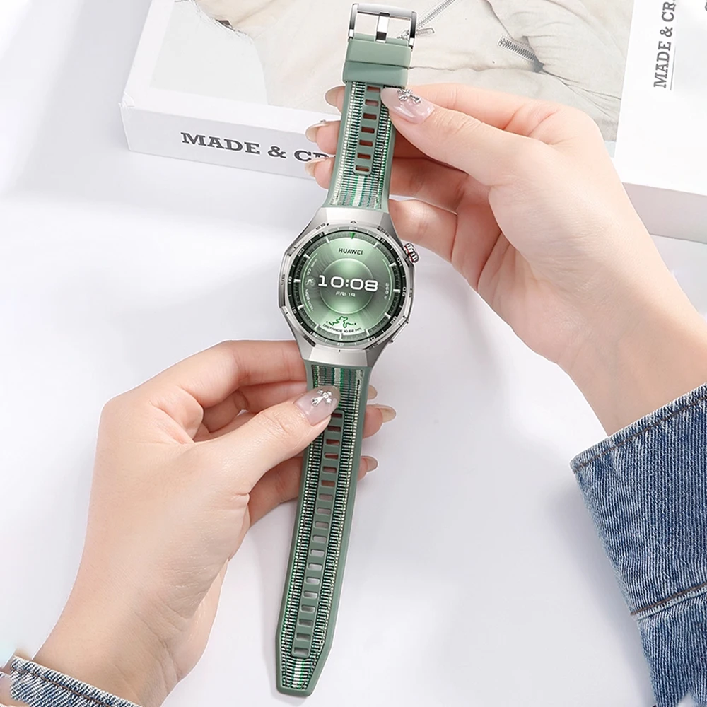 Sport Strap - Composite Nylon and Silicone Wristband Bracelet