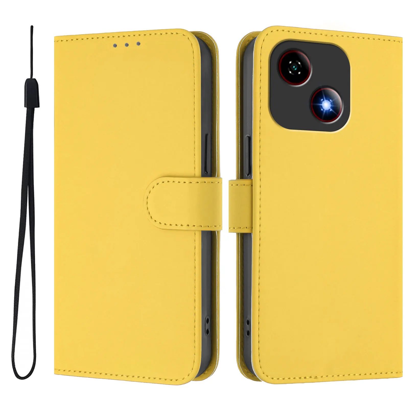 Leather Wallet Magnetic Flip Phone Case with Stand Functionality