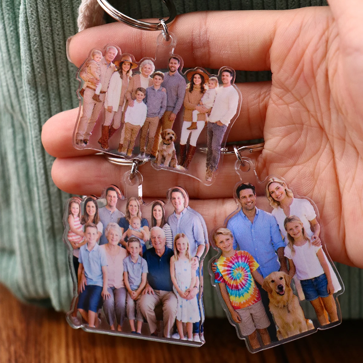 Personalized Minimalist Memory Keychain