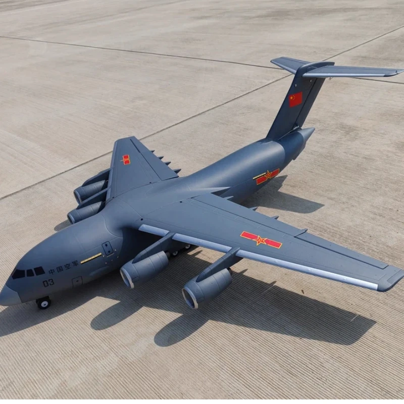 XFly C-17 수송기 40mm 4 엔진 전기 고정익 RC 항공기 모델 (성인 항공 애호가 및 취미가 있는 사람들을 위한)