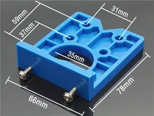  35mm DIY Locator Accurate Wood Mounting Hinge Drilling Jig Guide Door Hole Saw Opener Concealed Cabinet Accessories Tool 