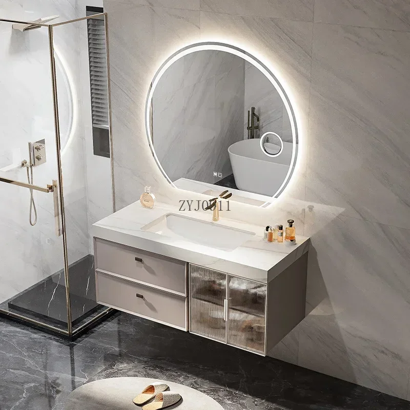 *New Intelligent Bathroom Cabinets, Rock Slabs, Ceramic Basins, Combined Creative Washbasins, Toilet Wall Cabinets