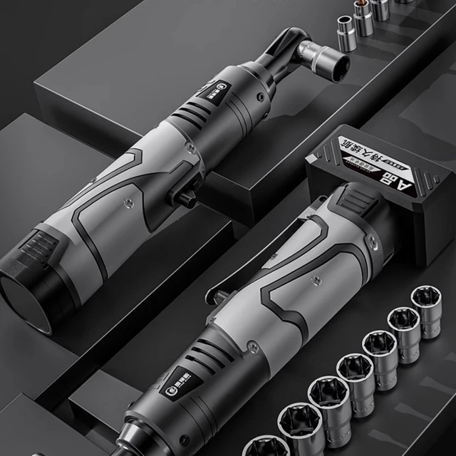 Llave eléctrica inalámbrica de gran torque, llave de trinquete de ángulo recto, taladro de impacto, tuerca de desmontaje, herramienta de reparación de automóviles, 12V, 25V, 3/8 pulgadas - Imagen 6