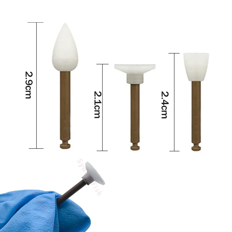 40 Teile/schachtel Dental Polieren Tassen Punkte Scheiben Schleifen Köpfe Zähne Polierer RA Schaft Verbund Polieren 1-Schritt Finishing system – Detail 3