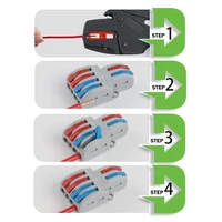 Quick Wire Connector Universal Electrical Cable Push-in Terminal Block Conductor Lever Crimp SPL 42/62/82 Butt Home Junction Box - Image 4