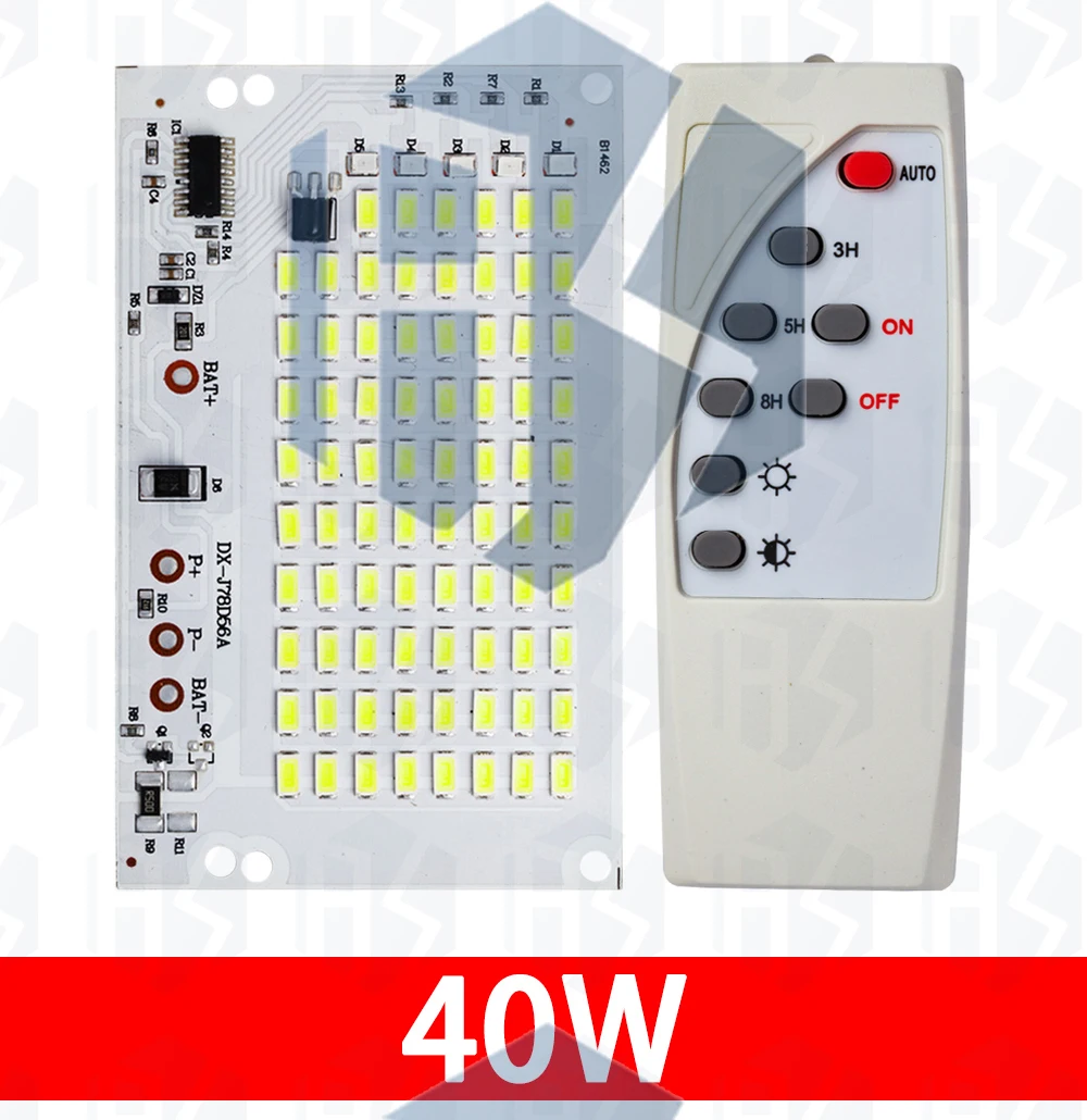 1~10PCS 25W 40W 60W 100W LED Outdoor Solar-Energie 5730 Hochhelligkeits-LED-Perlenlicht Integrierte Lichtquelle Lichtpanel-Steuerung – Detail 15