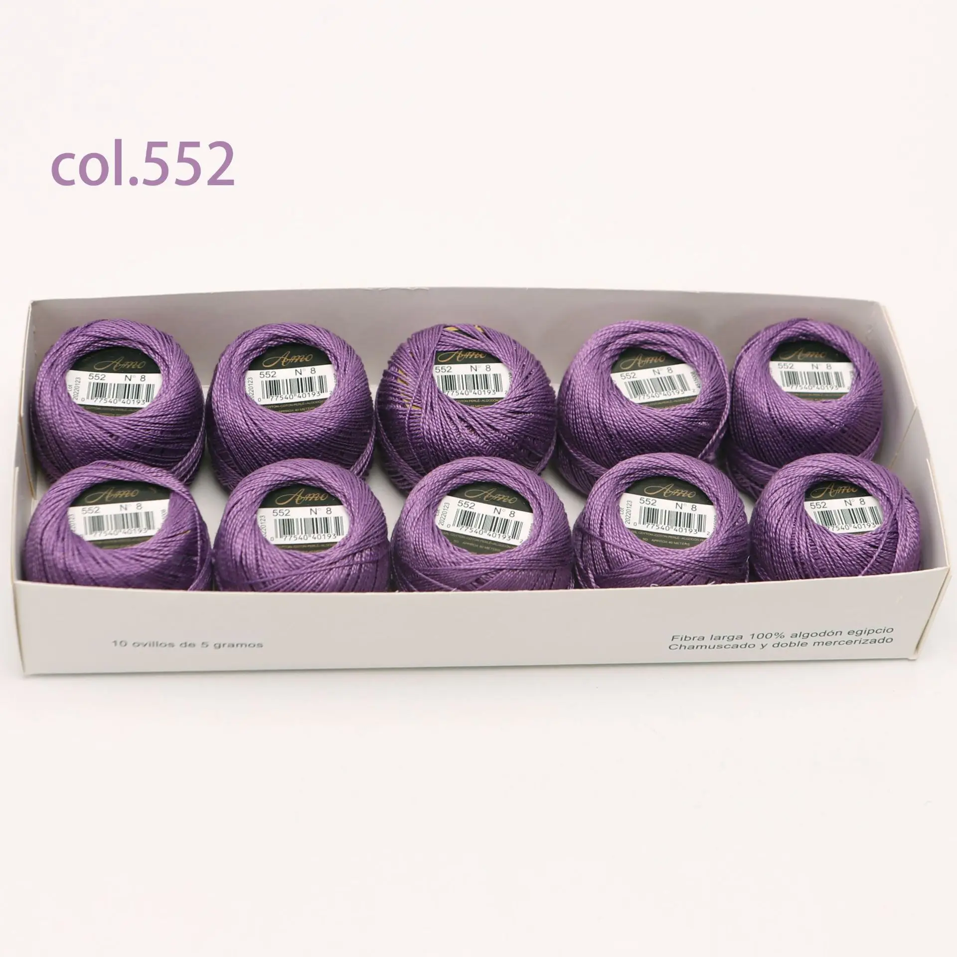 Egyptian Long Staple Cotton Embroidery and Hand Sewing Thread Set - 10 Balls