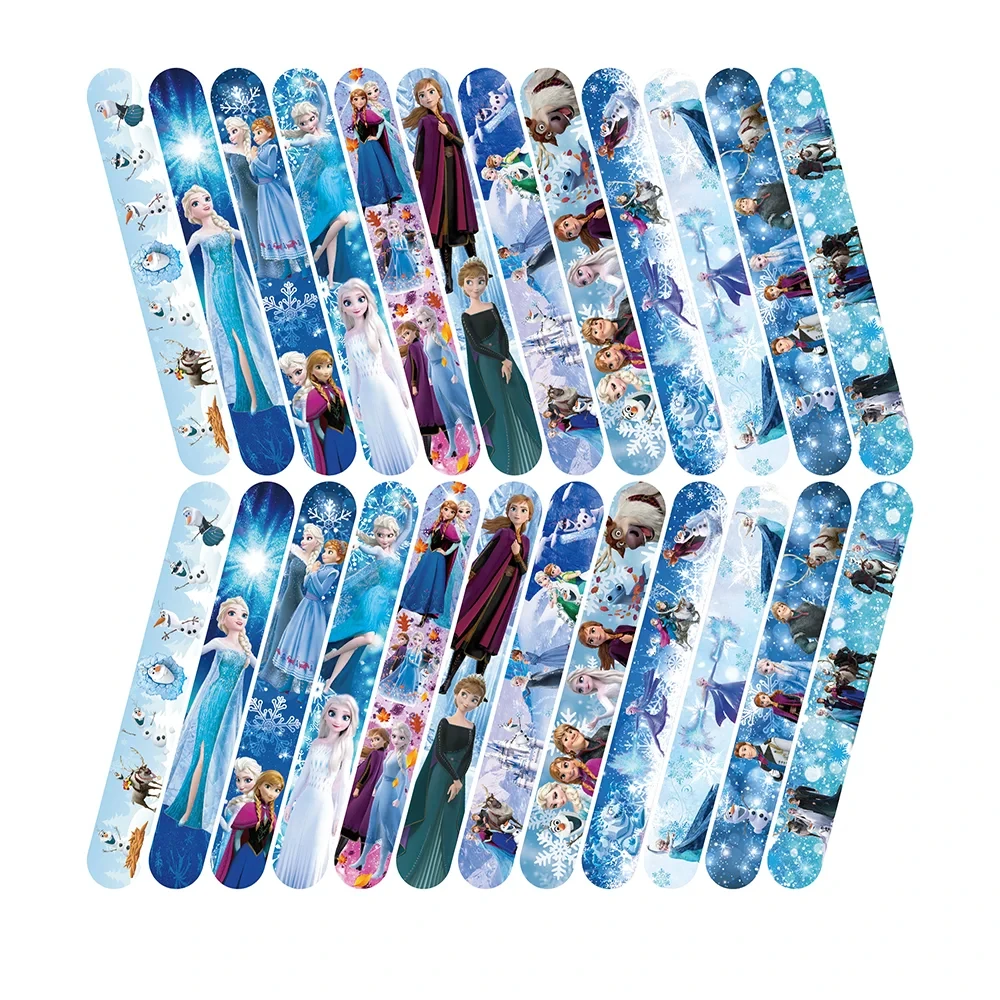 Slap Bracelets 10/20/30Pcs Frozen Snap Bracelets Pinata Toy Loot/Party Bag Fillers Anna Elsa Slap Bracelets For Kids Girl Favors Birthday Party