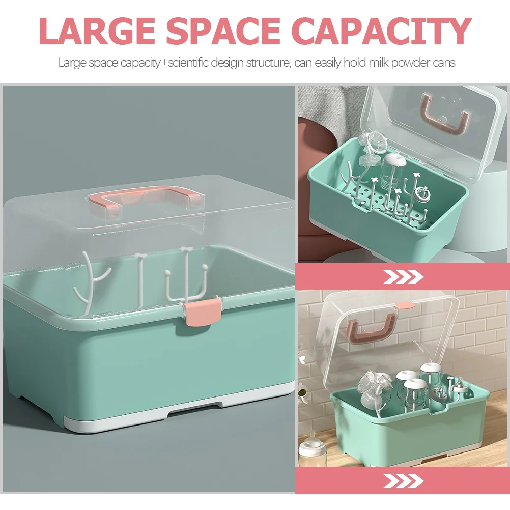 Feeding Bottle Storage Box Pacifier Rack Case Milk Tableware Container Baby Bottles Sundries Stand Holder Dryer