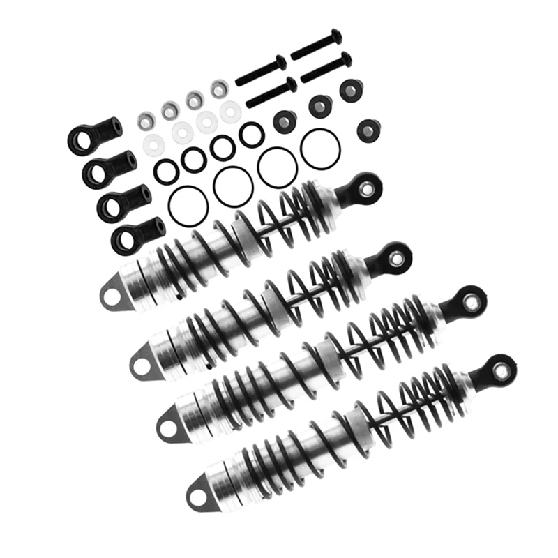 트랙사스 슬래시 4X4 VXL 2WD 러슬러 호스 스탬피드 1/10 RC카용 메탈 프론트+리어 쇼크 업소버 업그레이드 부품 1세트