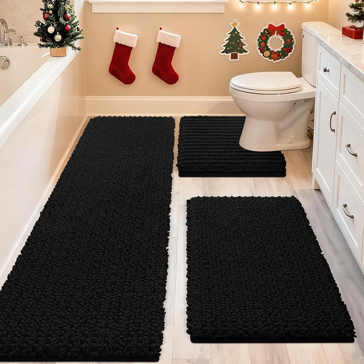 Bathroom rug set image 1