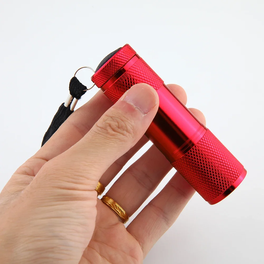 1-3pcs 9LED UV Flashlight 395nm Pet Urine Detector Lamp Light For Epoxy UV Resin Cure Adhesive Glue Jewelry Equipments Tool ﻿