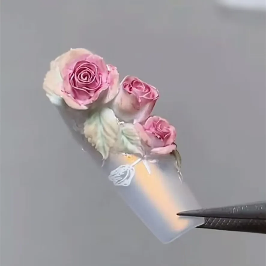 1 шт., 3D акриловая Форма для ногтей в виде Розы (art.: 3920c2ac1d030) - 3920c2ac1d030