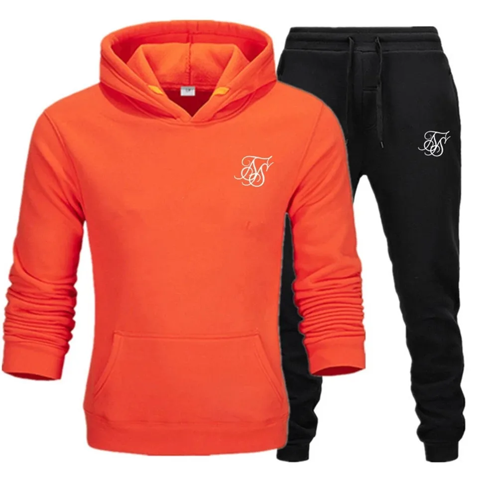 Men Autumn Spring Sporting Sweatshirt Sweatpants Tracksuit