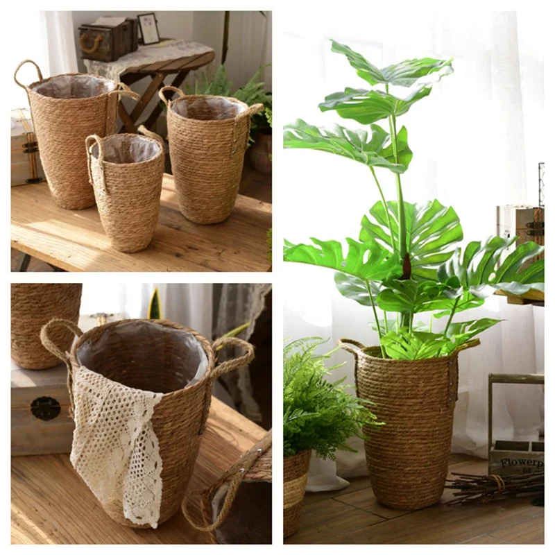 

Плетеная корзина для хранения белья из ротанга