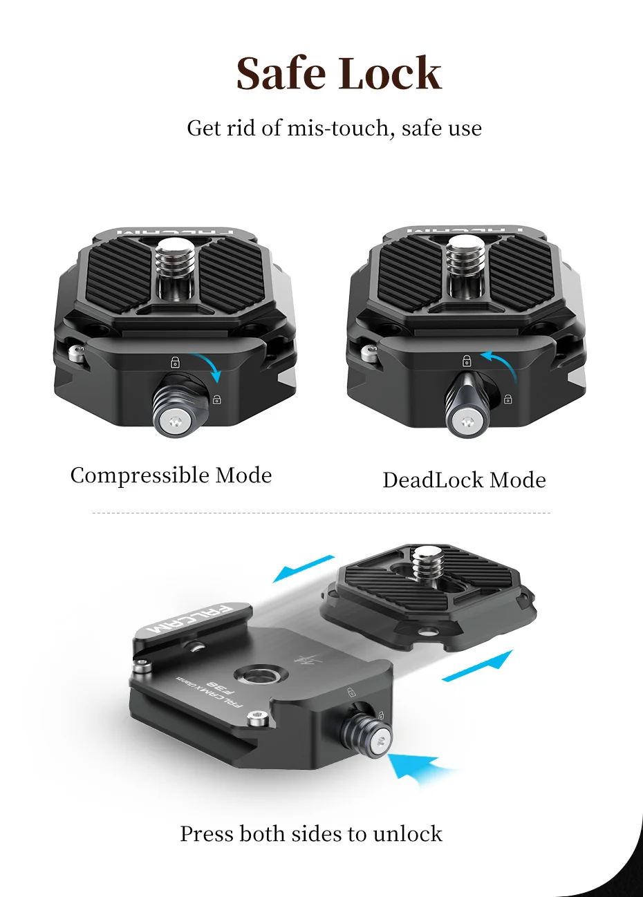 F38 Non-slip Multi-hole Quick Release Base for F38 Tripod 3364 3301