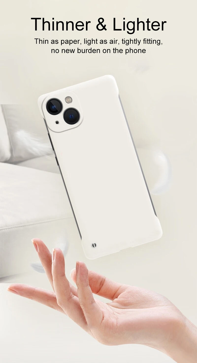 Cady Color Frameless PC Hard Case For Xiaomi Mi 14 13 13T 12 12X 12S 11 11T 11i 11X Pro Lite Ultra Back Cover_voghion.com