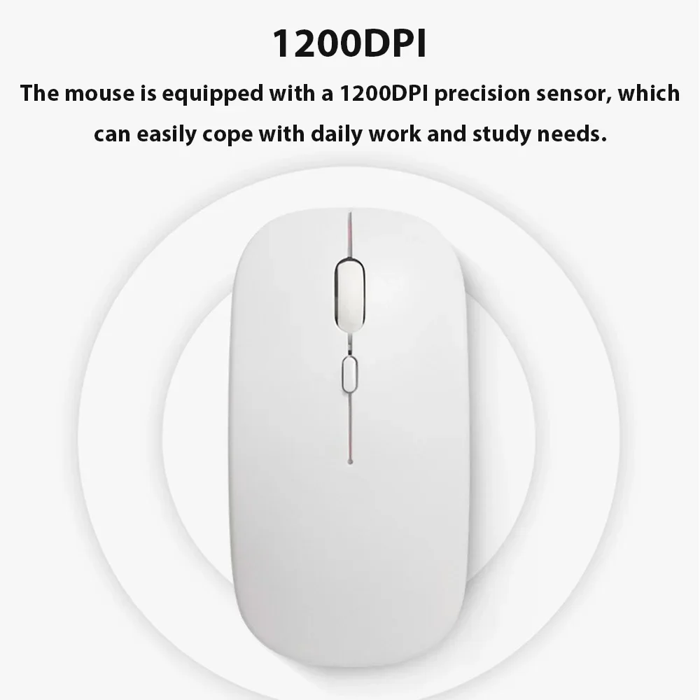 Wireless Silent Keyboard with Touchpad for Universal Bluetooth Devices