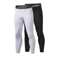 Pantalons de Compression pour hommes, collants Cool et secs, couche de base de sport, collants de course, entraînement athlétique, Shorts actifs 3