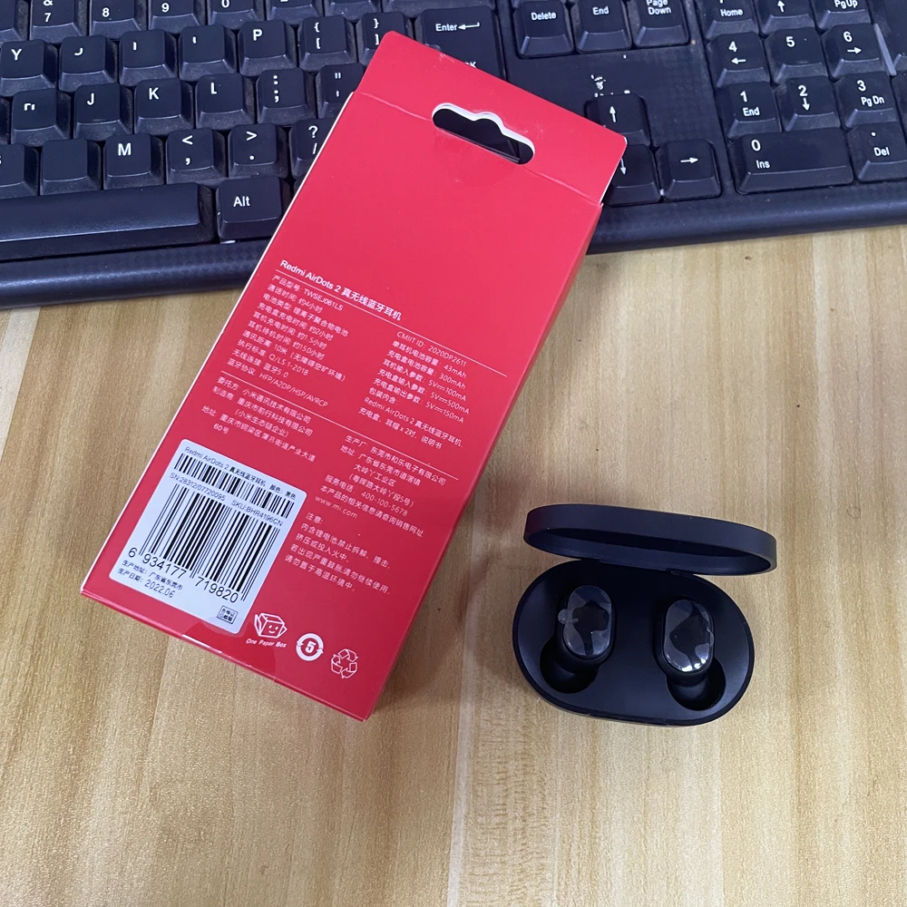 3/6/10 Pcs Xiaomi Redmi Airdots 2 Tws Fone Ture Wireless Bluetooth