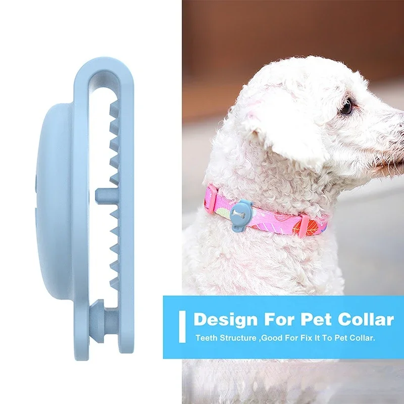 For Apple Airtag Case Dog Cat Collar GPS Finder Colorful Luminous Protective Silicone Case For Apple Air Tag Tracker Holder