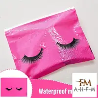 50 Pieces Eyelash Aftercare Bags Plastic Makeup Bags Toiletry Makeup Pouch Cosmetic Travel With Zipper 2