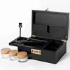 Wooden Tobacco Herb Storage Box Stash Case Cigarette Tray Natural Handmade For Smoking Pipe Accessories 6