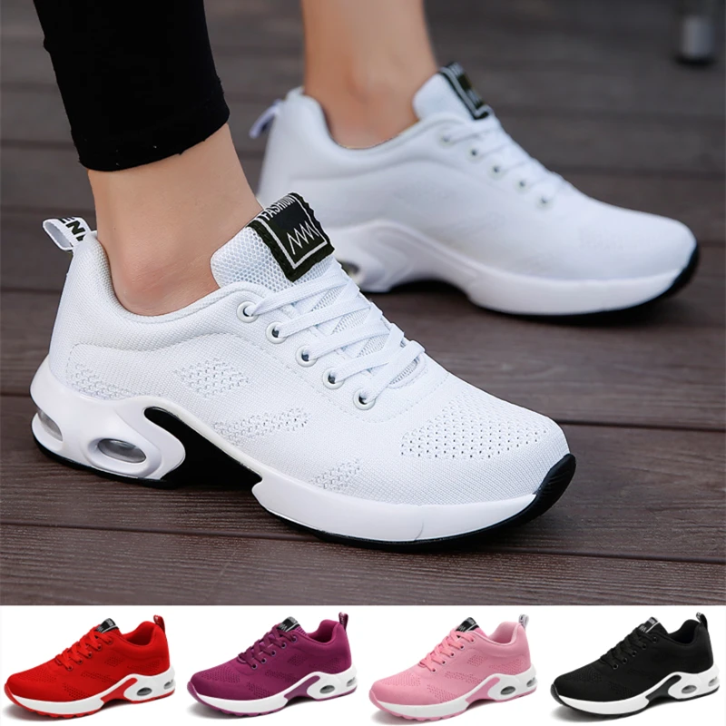 Hot Sale Ladies Running Shoes Comfortable Outdoor Shock Absorption Sports Lightweight Air Cushion Sneakers  zapatillas mujer