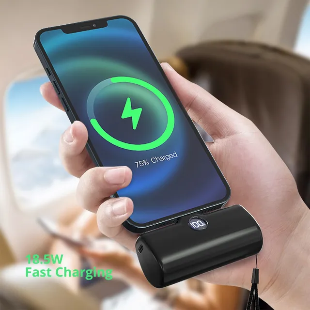 Portable Charger for iPhone 17 16 15 Samsung Xiaomi Huawei HONOR OPPO 5000mAh External Battery Fast Charging Mini Power Bank