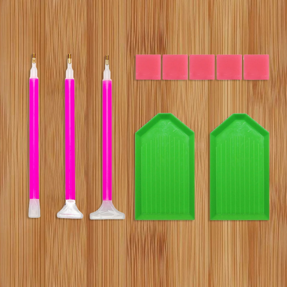 DIY Crafts Sewing Embroidery Tools 5D Resin Picture Glue Pen Clay Diamond Plate Sets DIY Rhinestone Painting Tools