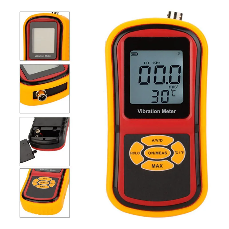 BENETECH GM63B Hand-held Digital Vibrometer Tester High-precision Sensitive