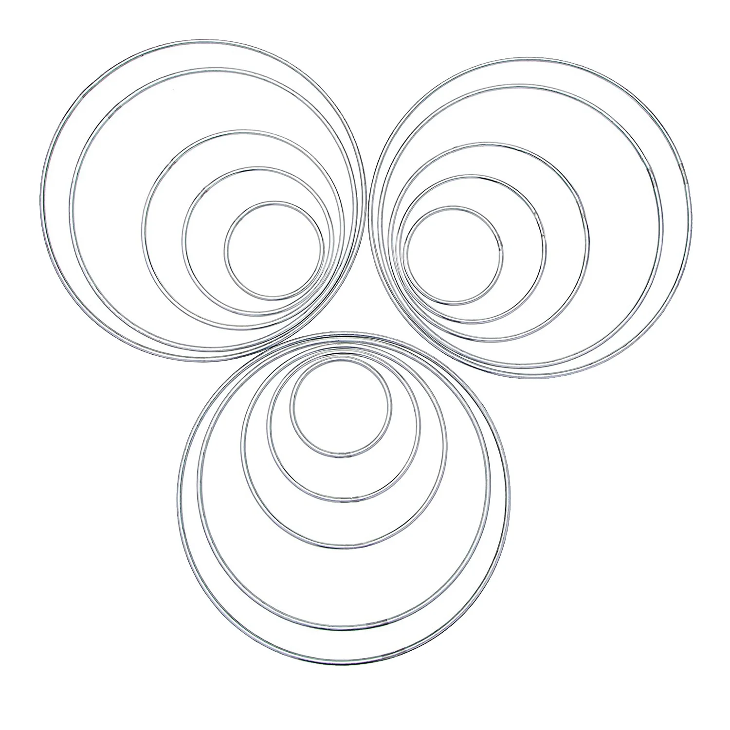 

15 шт., серебряные металлические кольца «Ловец снов»