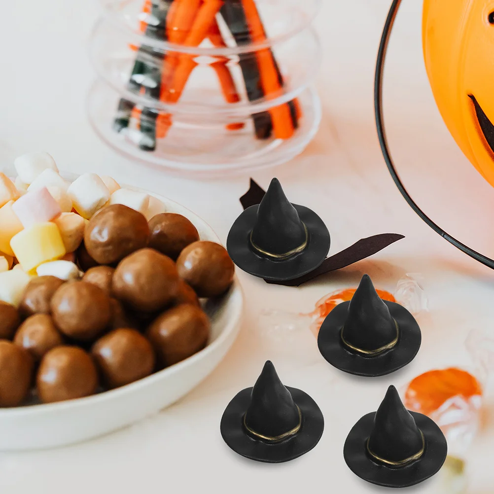 

10/24Pcs Miniature Witch Cauldron Mini Cauldron Model Halloween Mini Kettles Witch Boiler Can DIY Ghost Festival Little Toy