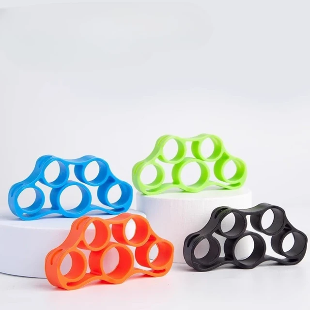 2pcs Silicone Five-Finger Training Hand Expanders Exerciser Wrist Stretcher Finger Gripper Expander Strength Rehabilitation 2