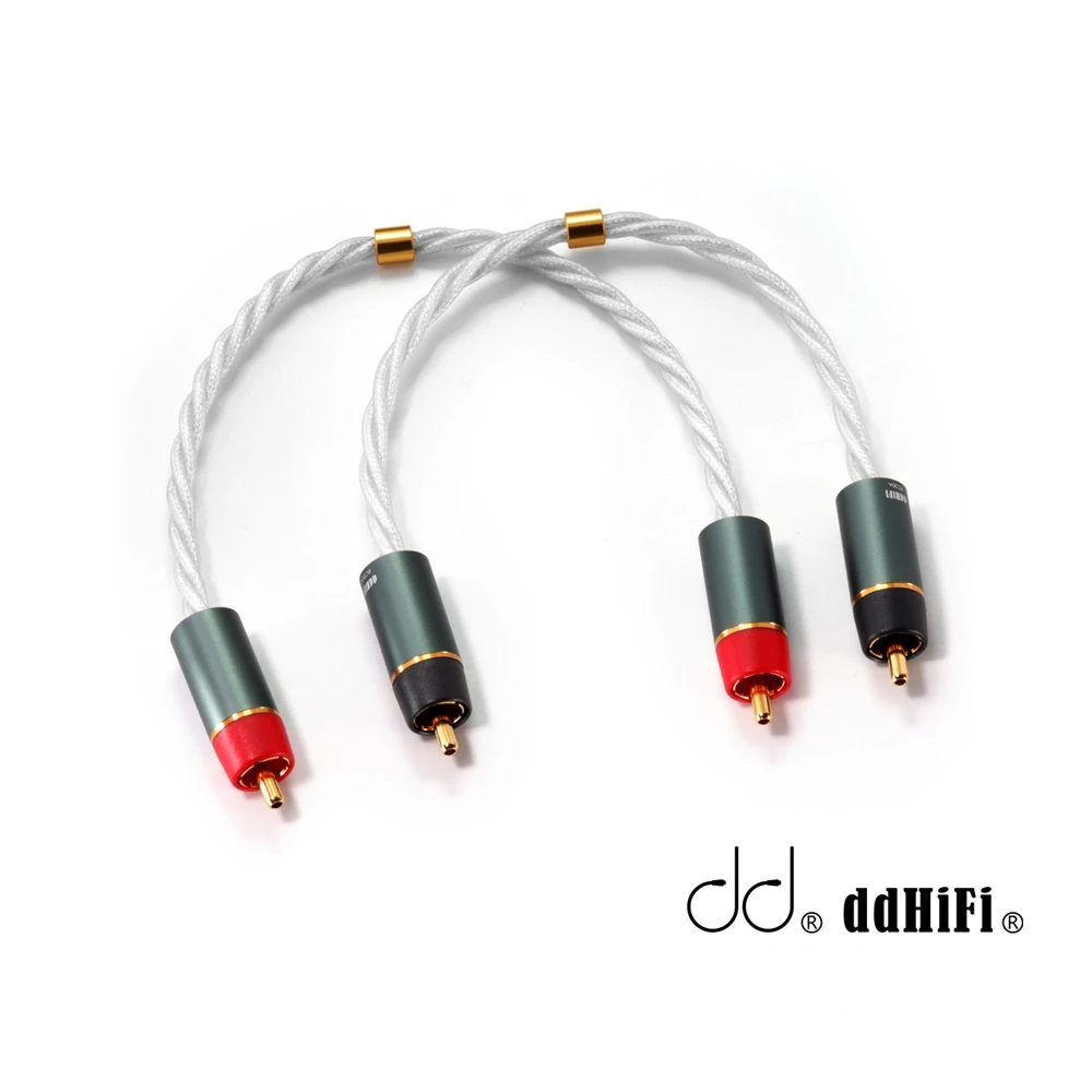 

DD ddHiFi RC20A RCA Signal Cable with PCOCC Conductor for Connecting Desktop DACs and Amplifiers (Available in 20cm / 40cm）