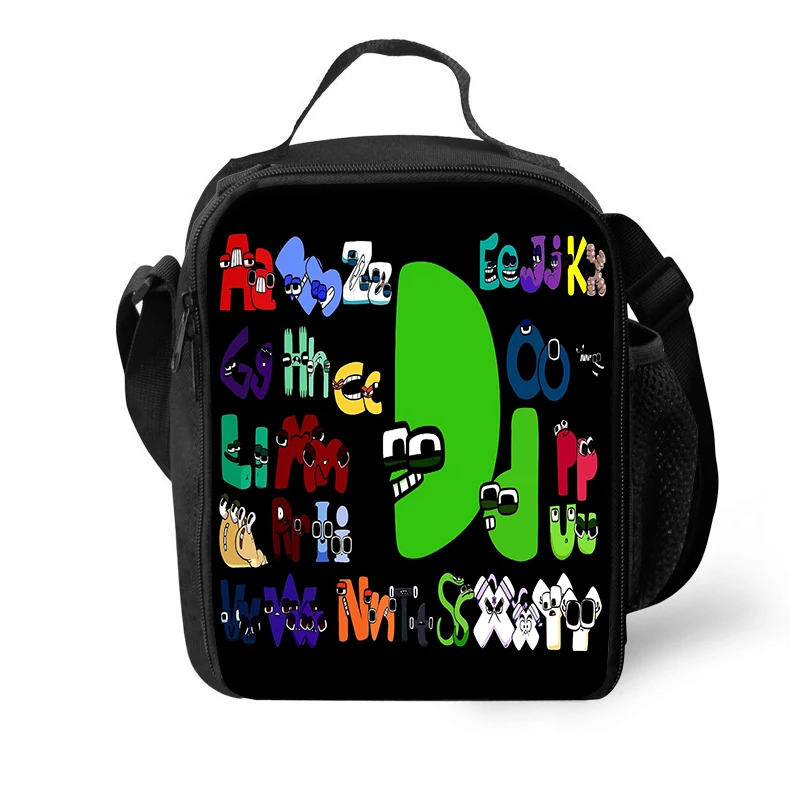 Alphabet Lore Insulated Thermal Lunch Tote - Leakproof Food Storage Bag