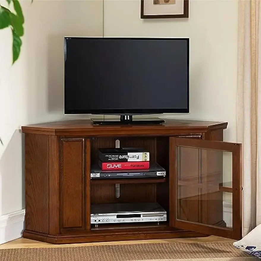 

Corner TV Stand, 46-Inch, Burnished Wood Oak