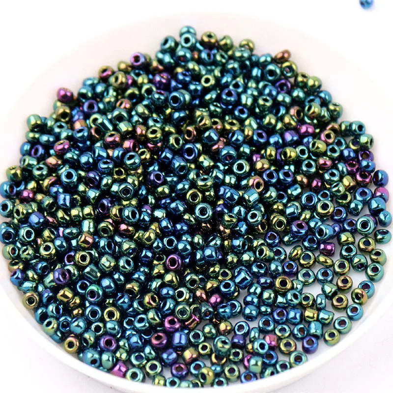 Electroplating Silver & Bronze Metallic Beads for DIY Handmade Necklaces