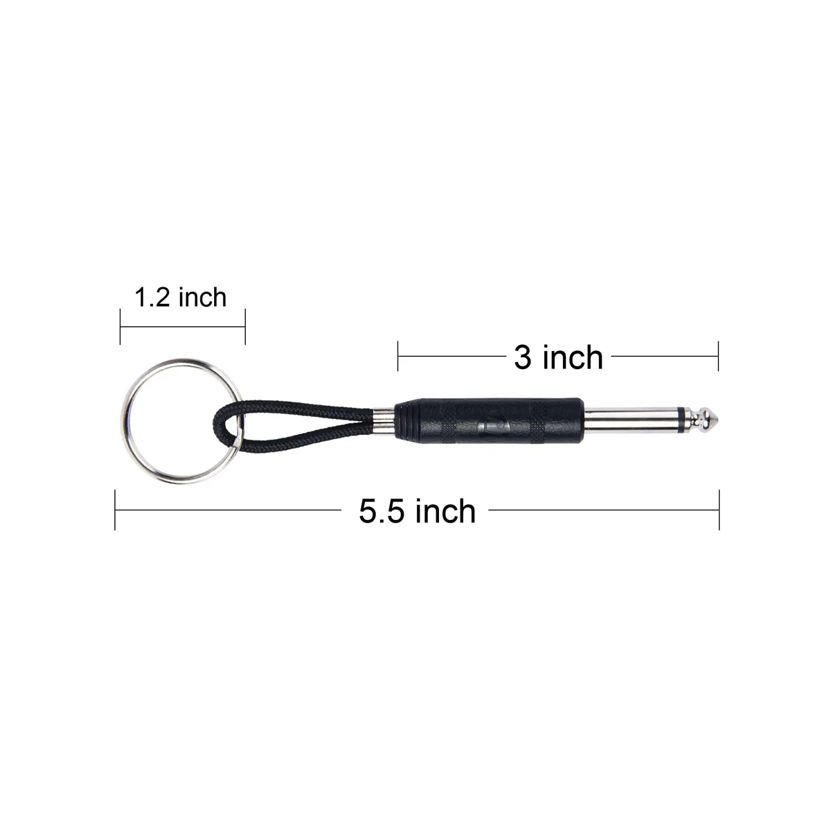 Portachiavi Con Spina Per Chitarra Da 4 Pezzi Per Portachiavi Marshall Amp, Per Supporto Per Jack Parafango, Per Portachiavi Marshall Jack, Nero