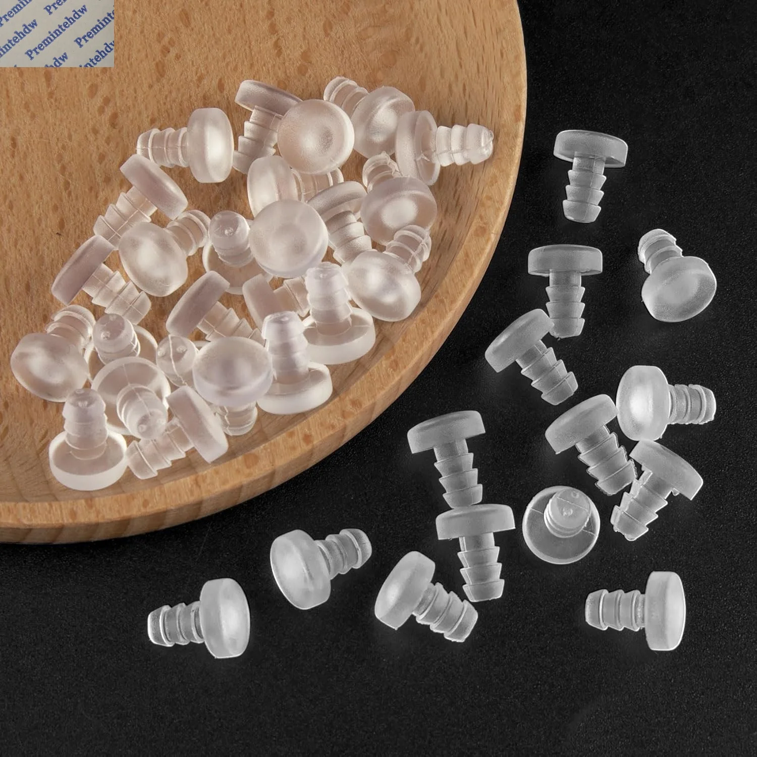 Soft Silicone Stem Bumper Cushion Embedded Furniture Cabinet Drawer Glass Table Top Anti Slip Pads 5mm 8mm
