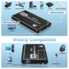 4K HDMI audio and video capture card with microphone and loop output 1080p 60fps suitable for gaming/live streaming/OBS/PS5/PC 4