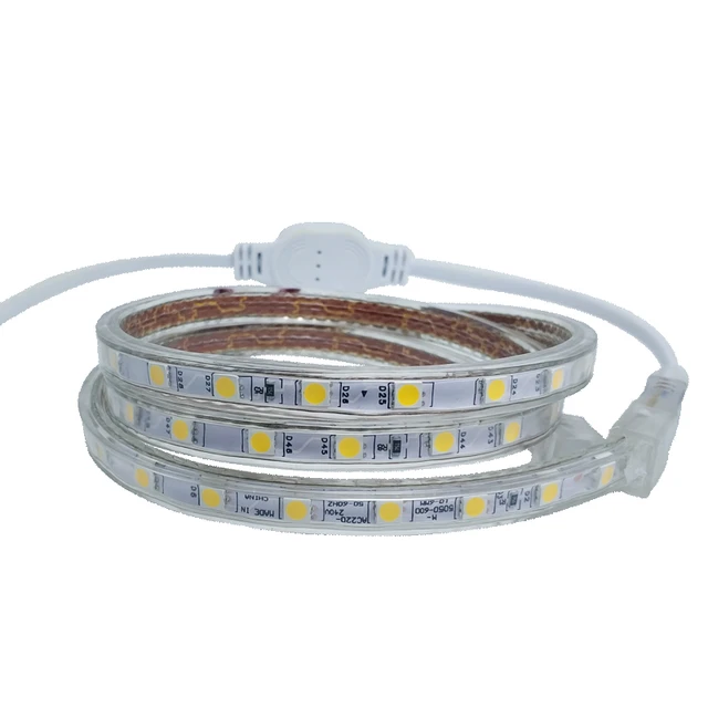 Perforatie Ga terug dat is alles 5050 220 V Volt LED Strip Light 5050 Flexible Ledstrip 220V Waterproof Ip67  Tape Ribbon Living