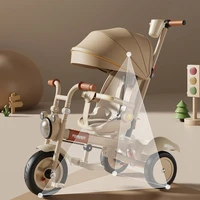 ‌ Tricycle pliable pour enfants avec fonction assisable, poussette légère pour bébé, vélo pour tout-petits réglable à 3 vitesses, vélo à poussée Compact ‌ 4