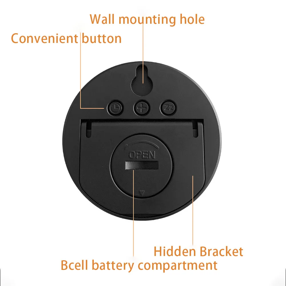 LED Digital Alarm Clock Electronic Digital Alarm Clock Screen Desktop for Home Office Backlight Temperature Display digital clock lcd digital clock