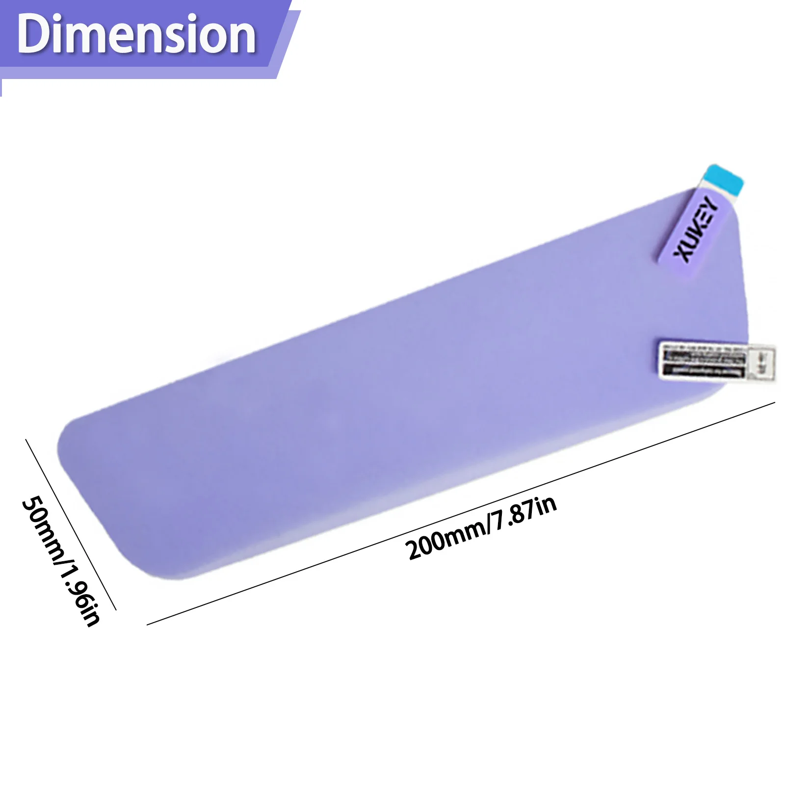 Car Interior Rearview Mirror Rainproof Film Anti-Glare Anti-Fog PET Nano Protective Sticker Protective 198mm*52mm Universal