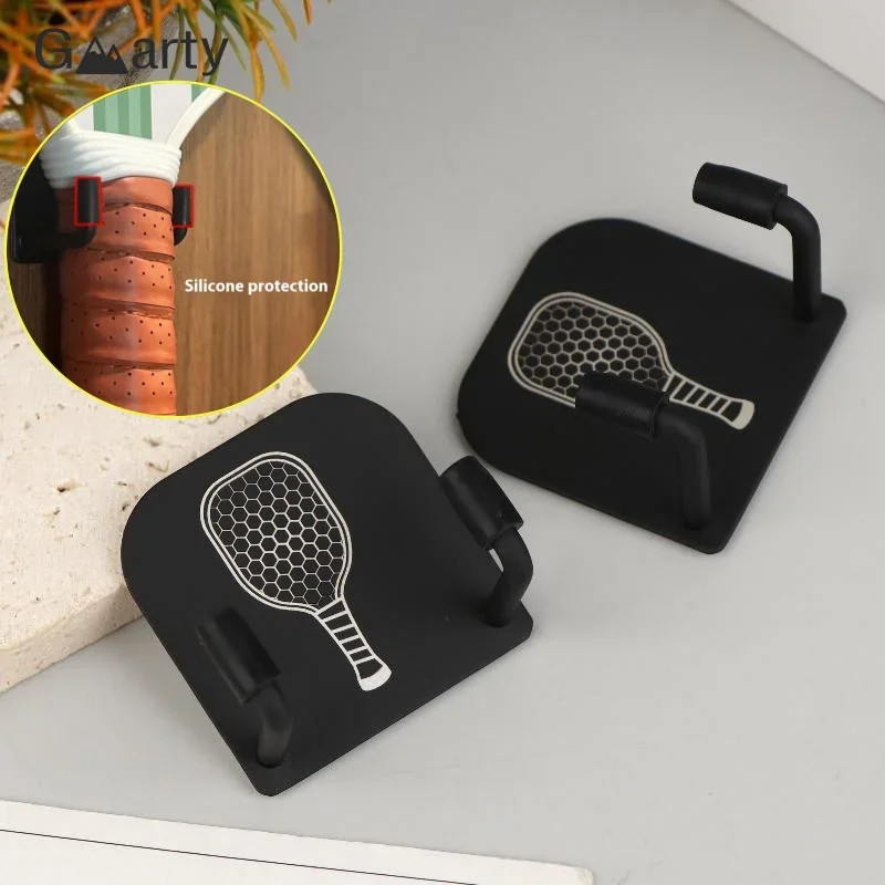 Pickleball Racket Storage 2PCS Universal Pickleball Racket Holder Wall Mounted Racket Rack ...